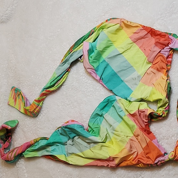 Farm Rio One-Piece Vibrant Multicolor Swimsuit Size Small - Picture 9 of 16